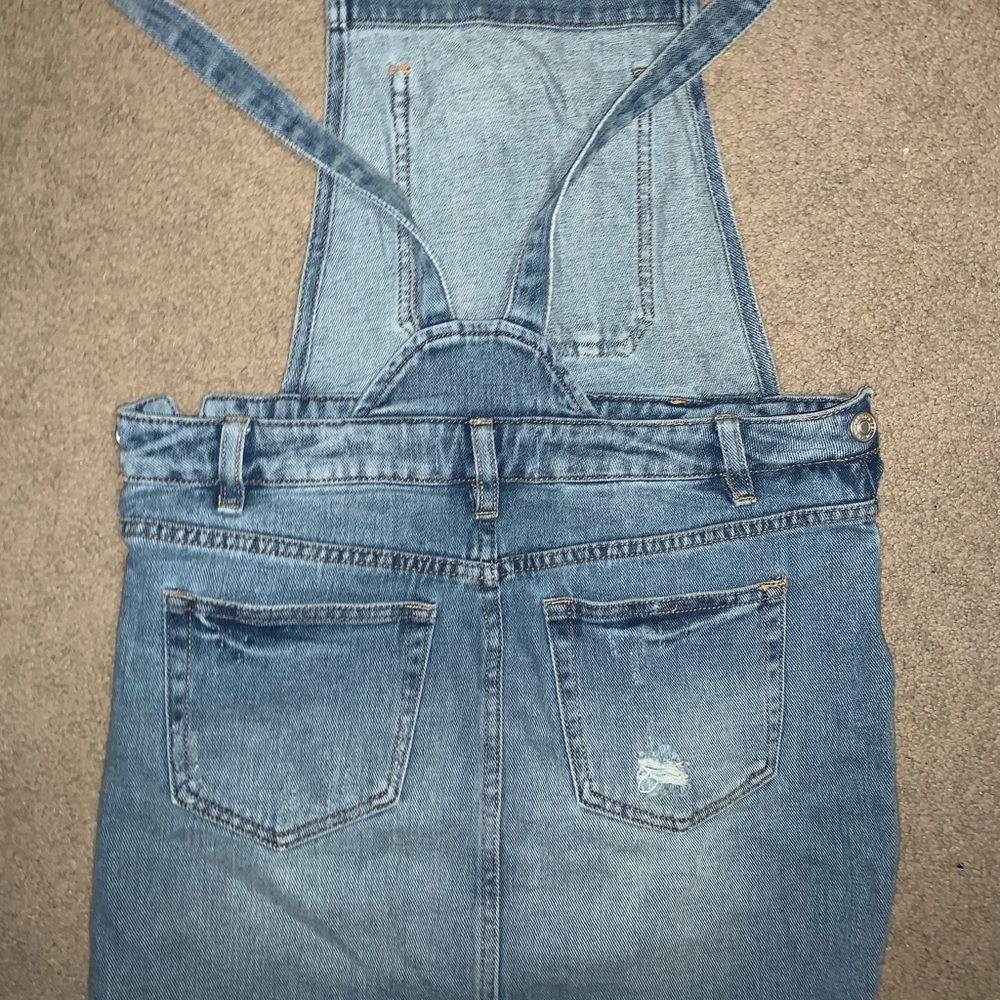 Pacsun overall dress, light denim color.